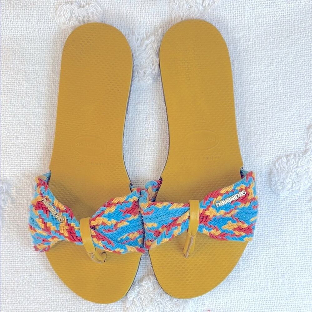 Havaiana St. Tropez Mesh Women’s Flip Flop Sandals size 9/10 - Picture 7 of 10